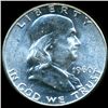 Image 1 : 1960 Franklin Silver Half MS64/65FBL Overweight ERROR (COI-10488)