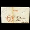 Image 1 : 1842 NY Stampless Cover SCARCE (STM-2048)