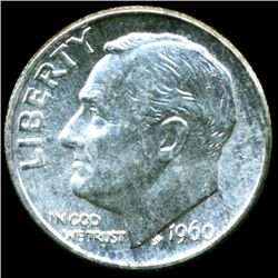 1960 FDR Silver 10c MS66 Full Bands (COI-11654)