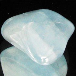 27ct Strong Blue Freeform Aquamarine Cabochon (GEM-33743)