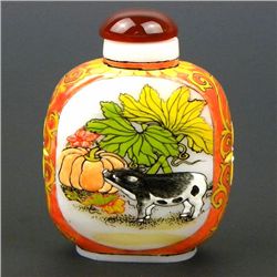 Antique Chinese Cloisonne Snuff Bottle (ANT-1469)