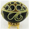 Image 2 : Fabrege Style Decorative Ostrich Egg Jewel Box (DEC-651)