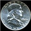 Image 1 : 1959 Franklin 50c MS64/65 FBL Rare Reverse Weight  ERROR (COI-10445)