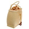 Image 2 : Hand Woven Rattan Silk Purse Handbag  (ACT-064)