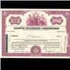 Image 1 : 1960s Baldwin Sec. Stock Certificate Scarce (COI-3451)