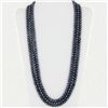 Image 2 : Black Saltwater Pearl Three Strand Necklace (JEW-250M)