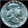 Image 2 : 1963 Franklin Half MS64/65 FBL Double Die ERROR (COI-10786)