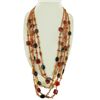 Image 1 : 1250twc Carnelian Agate Necklace (JEW-3665)