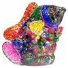 Image 1 : 900ct. Good Sapphire & Topaz Fish Figure Statue (GEM-4897)