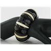 Image 2 : Water Buffalo Horn & Bone Stretch Bracelet (JEW-1913)