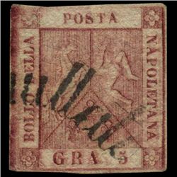 1858 Naples 5g Stamp (STM-0963)