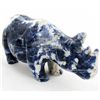 Image 1 : 165gm Carved Lapis Rhino (MIN-001861)