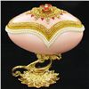 Image 1 : Fabrege Style Decorative Egg Ring Box (DEC-623)