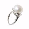Image 3 : White Saltwater Pearl & Sterling Ring (JEW-154)