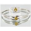 Image 1 : 80.2ct Citrine White Gold Vermeil on Sterling Set (JEW-4169)