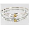Image 2 : 80.2ct Citrine White Gold Vermeil on Sterling Set (JEW-4169)