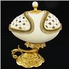 Image 1 : Fabrege Style Decorative Egg Ring Box (DEC-626)