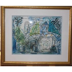 Marc Chagall Hand Signed Lithograph In Colors