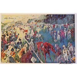 Hand Signed Neiman "Paddock At Chantilly"