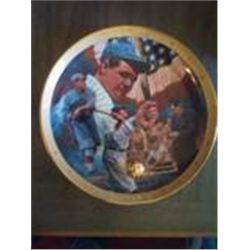 BABE RUTH ROYAL DOULTON COLLECTOR PLATE FRANKLIN MINT #HA5822 MIB