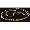 Image 2 : 46" BROWN LONGSTRAND FRESHWATER PEARL&CAPIZ NECKLACE PH