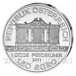 One Ounce Austrian Philharmonic Silver 2011