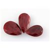 Image 1 : 124.22ctw RubyPearCut Loose Gemstone lot of 3