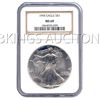 Image 1 : Certified Uncirculated Silver Eagle 1995 MS69
