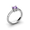 Image 1 : Amethyst 0.40ctw Ring 14kt White Gold