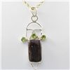 Image 1 : 31.ctw Bronzite Gemstone Silver Pendant