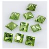 Image 2 : Peridot 10.28 ctw Loose Gemstone 6x6mm Princess Cut