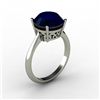 Image 1 : Sapphire 4.50 ctw Ring14kt White Gold