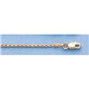 Image 2 : Pure Gold 16" 14k Gold-Yellow 1.0mm DC Rope Chain 2.6g