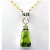 Image 1 : 16.5ctw Green Gaspeite Silver Pendant