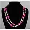 Image 1 : 46" PINK LONGSTRAND FRESHWATER PEARL&CAPIZ NECKLACE PHI