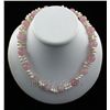 Image 1 : 320.79CTW 18" PETAL PINK FRESHWATER PEARL WITH CORAL NE