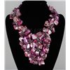 Image 1 : 1678CTW 16" LILAC APERTIF MOTHER OF PEARL NECKLACE META