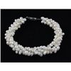 Image 2 : 143.21CTW 10" WHITE RICE PEARL BRACELET METAL LOCK PHIL