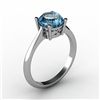 Aqua Marine 1.60 ctw Ring 14kt White Gold