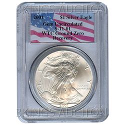 Certified Silver Eagle WTC Ground Zero Recovery 2001 Ge
