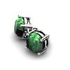 Image 1 : Emerald 12.20ctw Earring 14kt White Gold