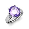 Image 1 : Tanzanite 5.25 ctw & Diamond Ring 14kt White Gold