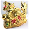 Image 2 : Made of Golden Ceramic Big 2012 Chinese Coin Bank Drago