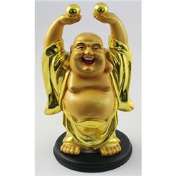 Happy Golden Brass Buddha Symbols for Good Year Life