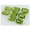 Image 1 : Peridot 12.28 ctw Loose Gemstone 8x6mm Emerald Cut