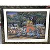 Image 1 : 3D Indian Procession Gemstone Painting size 24in.x30in.