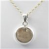Image 1 : 27.ctw Uncut Gemstone in Silver Pendant