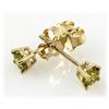 Image 2 : Genu. 0.38 ctw Round Earring Fancy Yellow Diamond , SI1