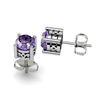 Image 1 : Tanzanite 2.00ctw Earring 14kt White Gold