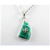 Image 1 : 13.5ctw Turquoise Silver Pendant